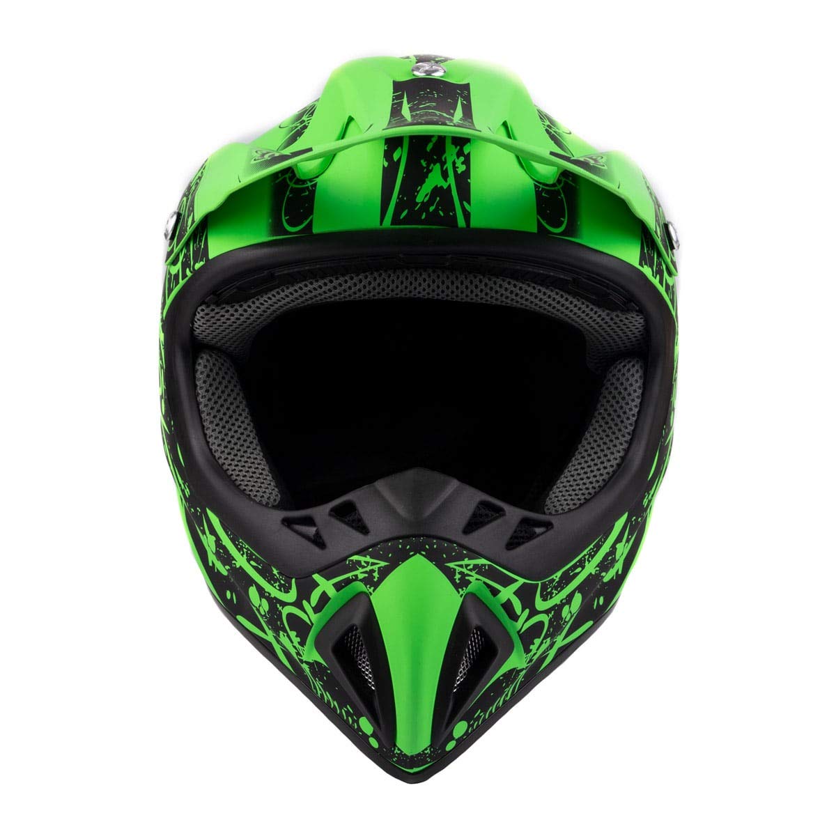 Adult Motocross Gear Combo - Offroad Helmet, Goggles, Gloves & Chest Protector for Dirt Bike Riding | Perfect for Trail Riding, Racing & Adventure Sports