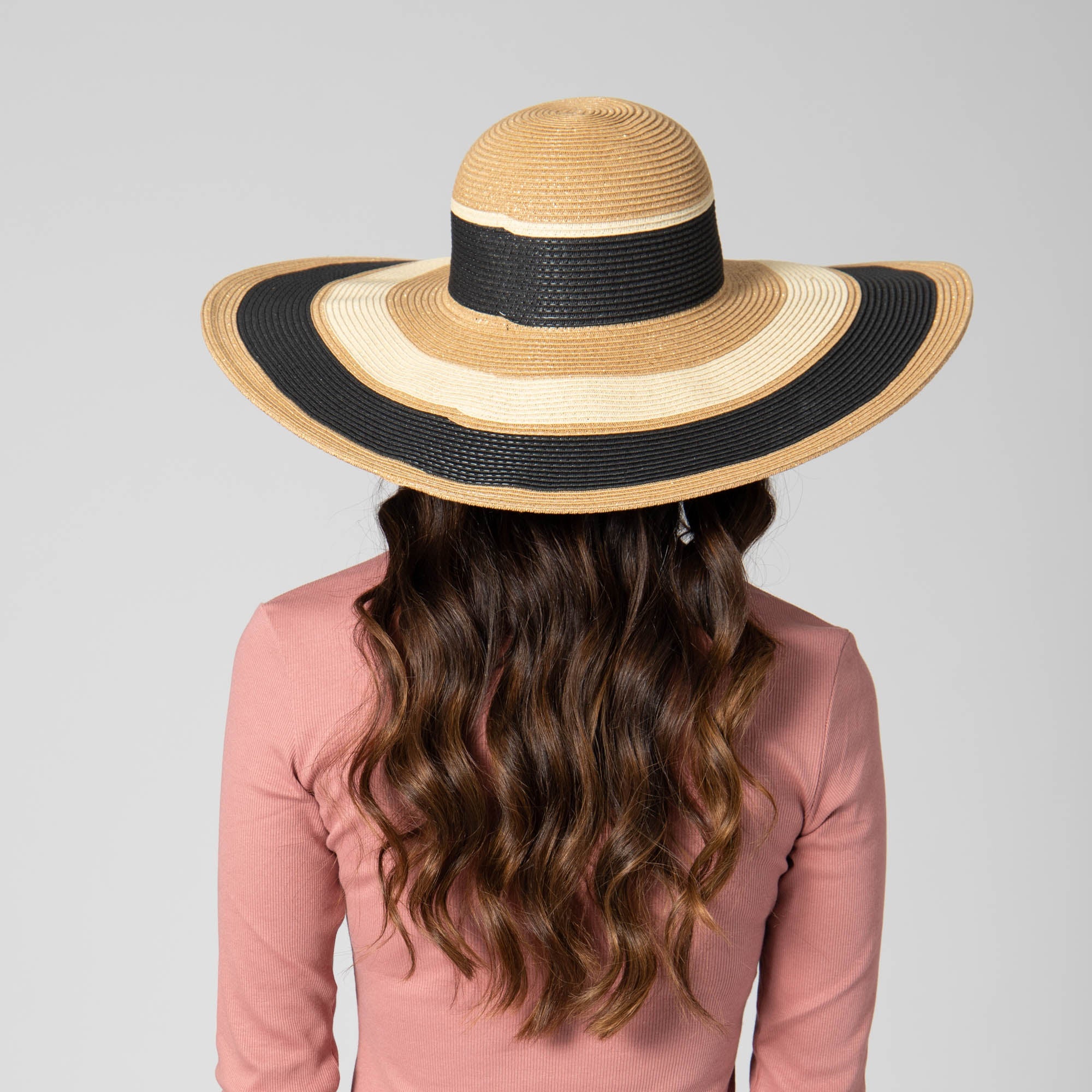 Las Palmas Floppy Ultrabraid Striped Sun Hat for Women - UPF 50+ Beach Hat for Summer, Outdoor Activities & Vacation Essentials