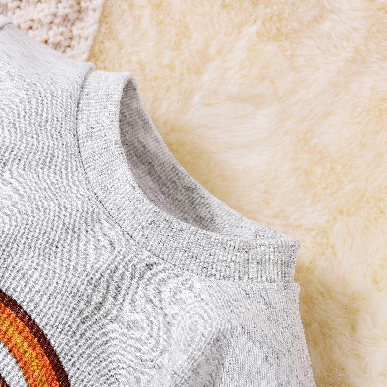 Baby Girl Sweatshirt Romper Outfit - Long Sleeve Bodysuit Top & Sweater Set for Newborns | Spring Baby Clothes for Playdates & Photo Shoots