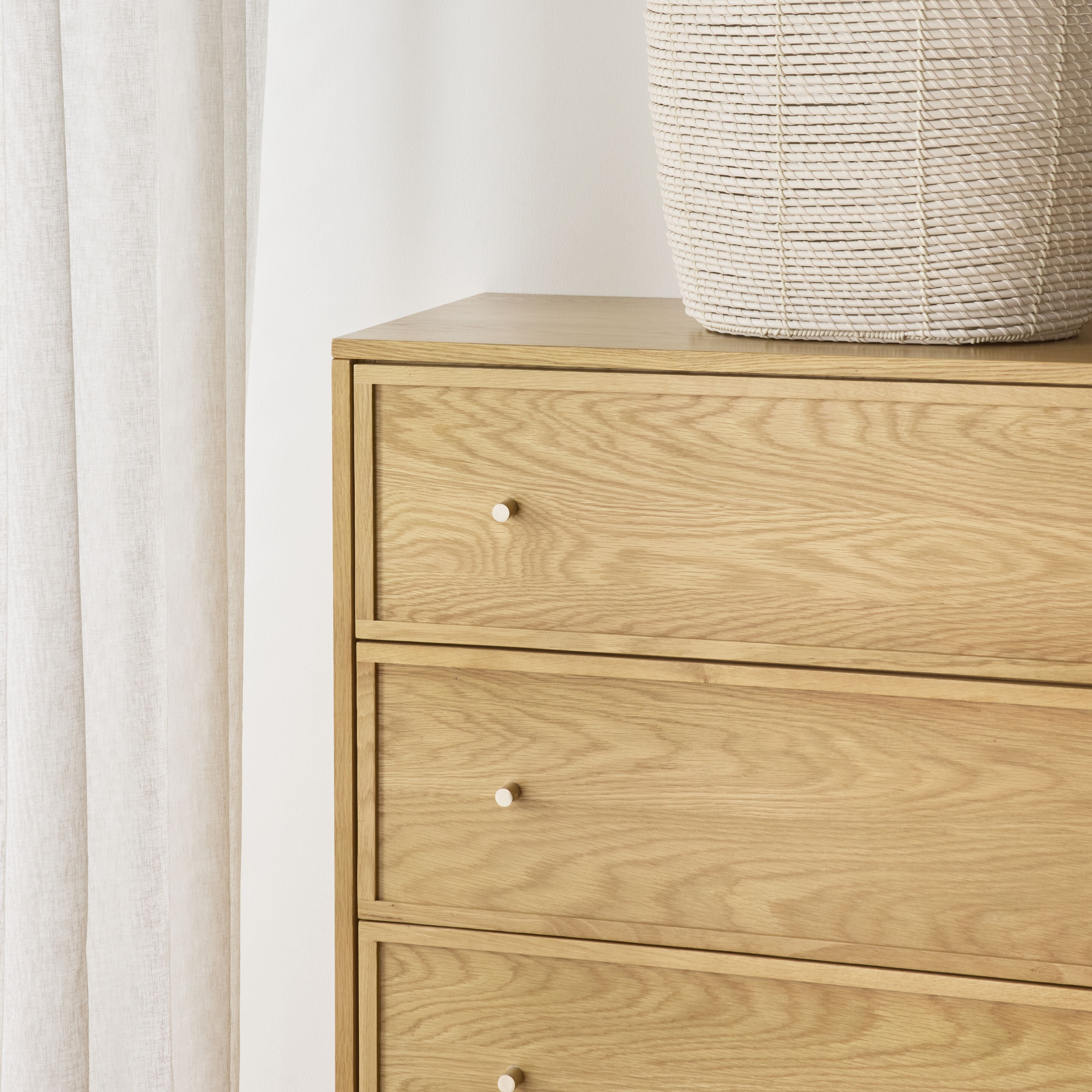 Avalon 4-Drawer Chest Light Oak - Stylish Wooden Dresser for Bedroom Storage & Organization