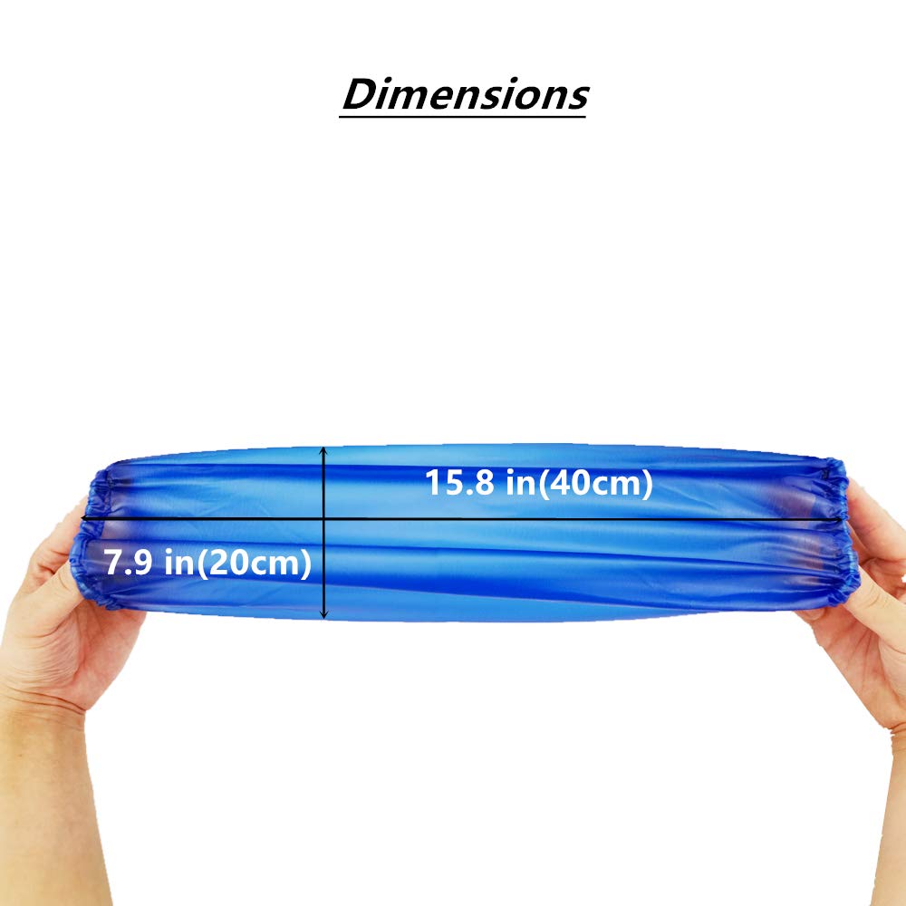 Waterproof Arm Sleeves Protector - Oilproof PVC Oversleeves for Cooking, Dish Washing, Gardening, Car Detailing & Pet Grooming - Durable Kitchen & Work Sleeve Covers for Cooking, Cleaning, Painting & Outdoor Activities
