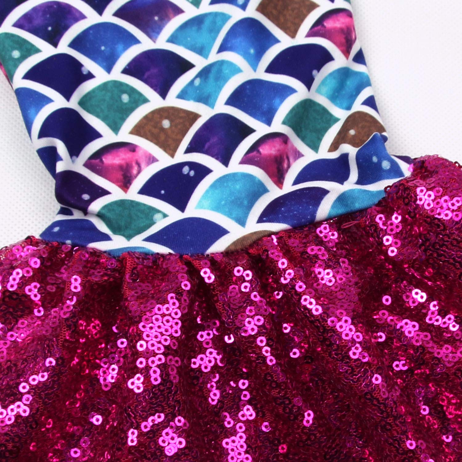 **Toddler Girls Mermaid Leggings - Sparkly Sequin Bell Bottom Flare Pants with Ruffles for Baby & Kids | Perfect for Dress-Up, Birthday Parties & Photo Shoots**