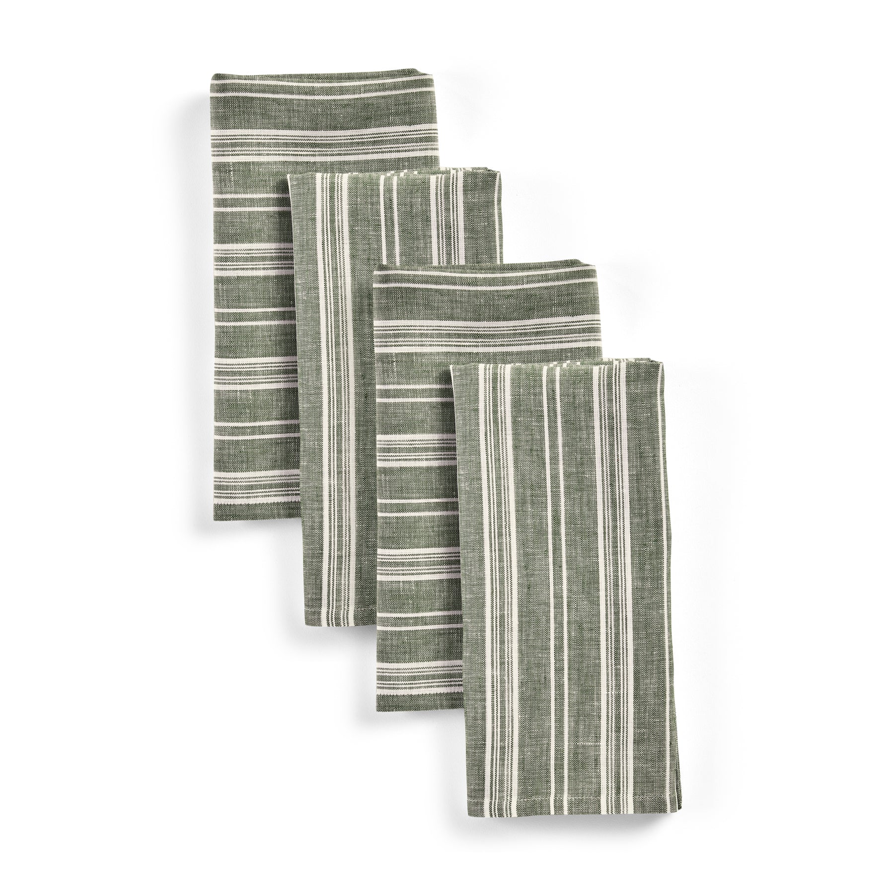 Premium Chelsea Stripe Cotton Napkins - Set of 4 for Elegant Dining, Dinner Parties & Home Decor | Soft & Absorbent Table Linens for Everyday Use & Special Occasions