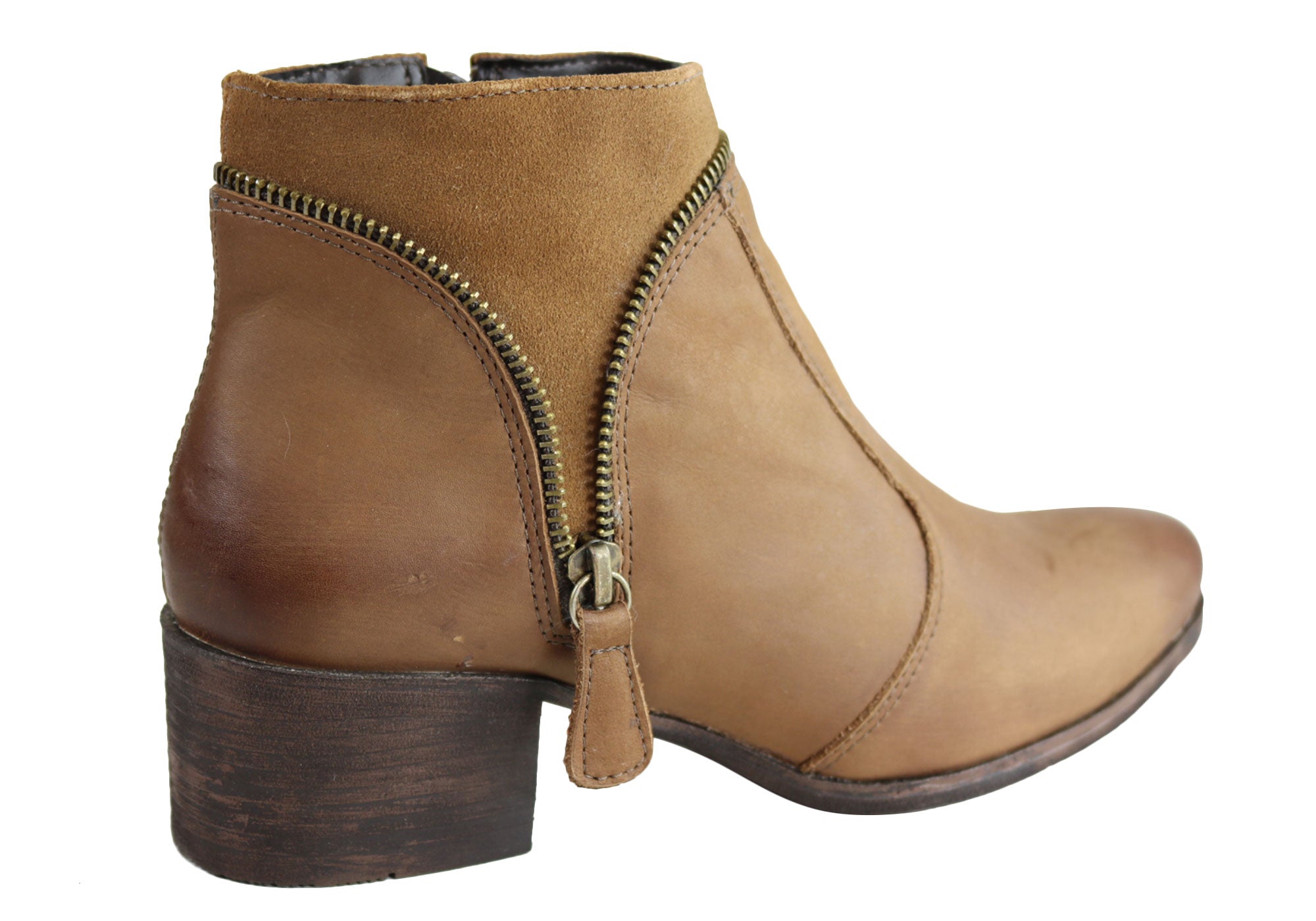 Dazzani Hilda Women's Comfortable Leather Ankle Boots - Made in Brazil - Stylish & Durable Footwear for Work, Casual Outings & Fall/Winter Fashion