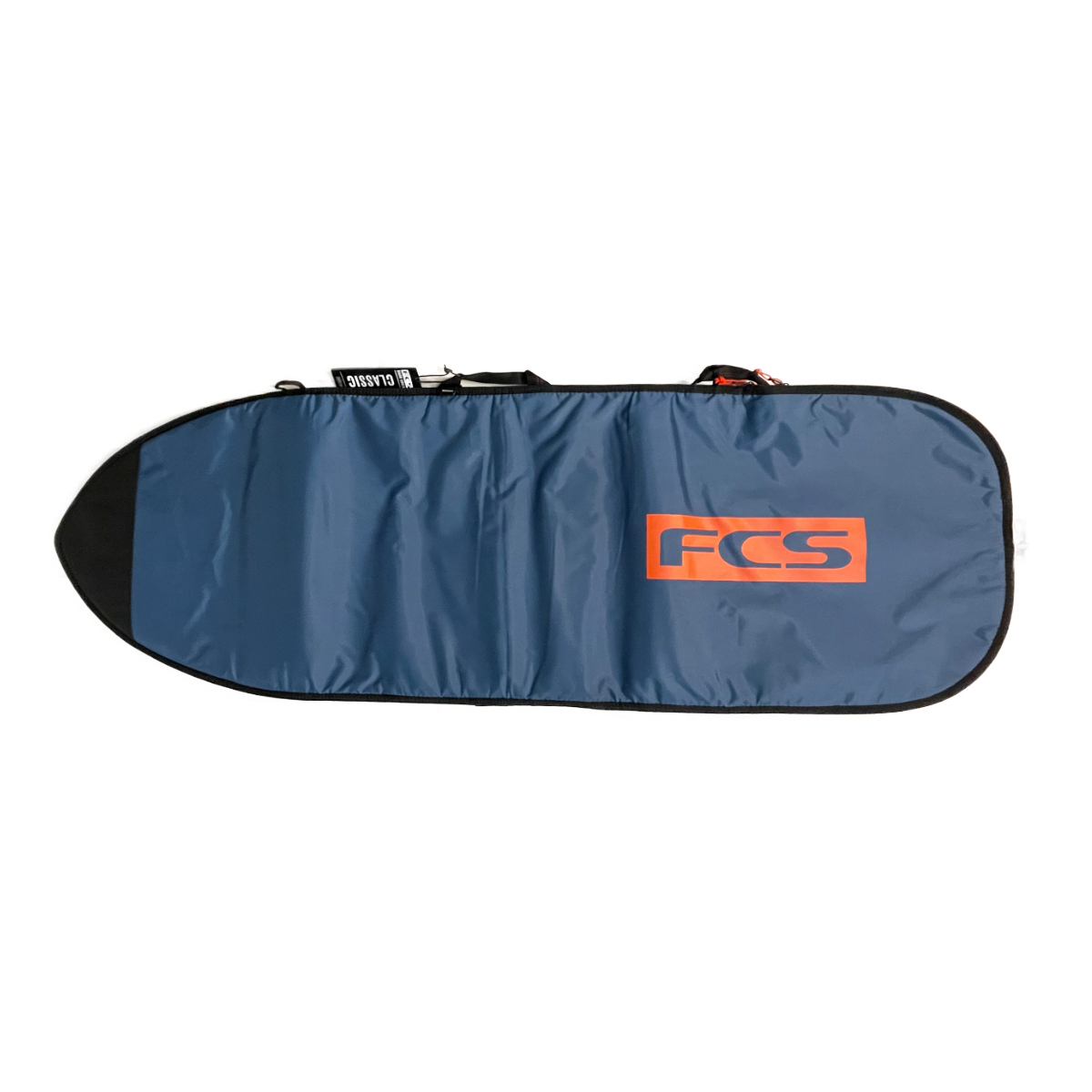 FCS Classic Hybrid & Funboard Surfboard Bag - Durable Steel Blue & White Design for Travel & Storage | Perfect for Surfers & Water Sports Enthusiasts