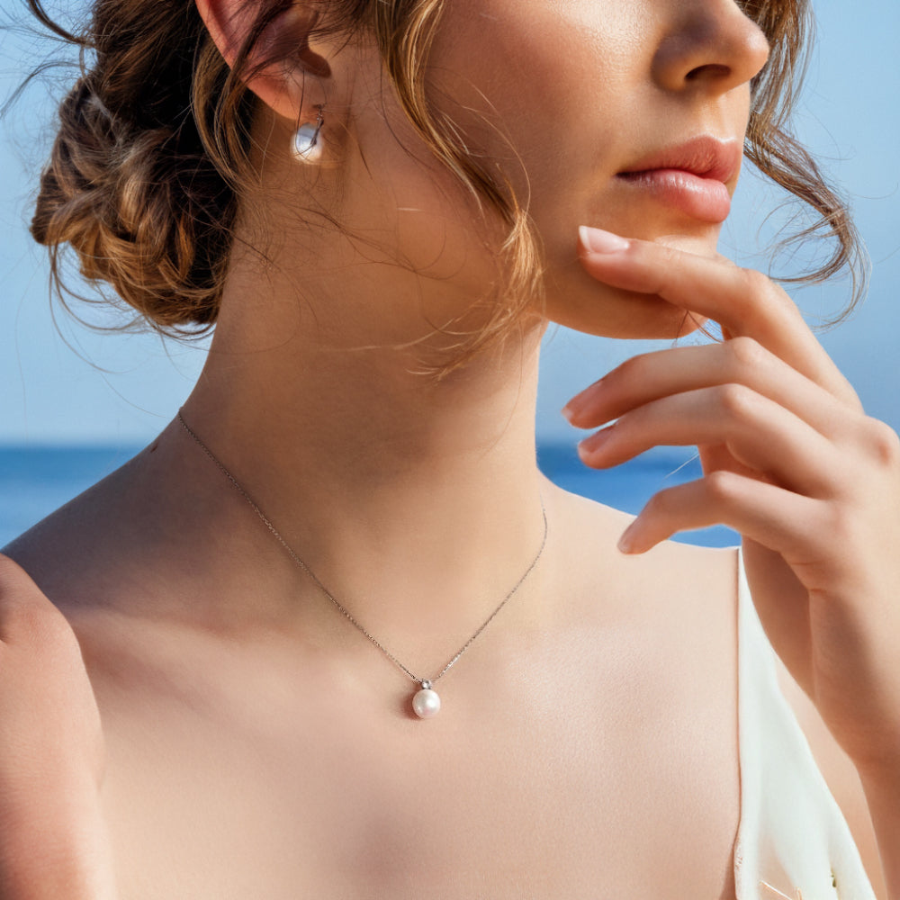Elegant AAAA Freshwater Pearl Pendant Necklace for Women - Perfect for Weddings, Parties & Everyday Wear