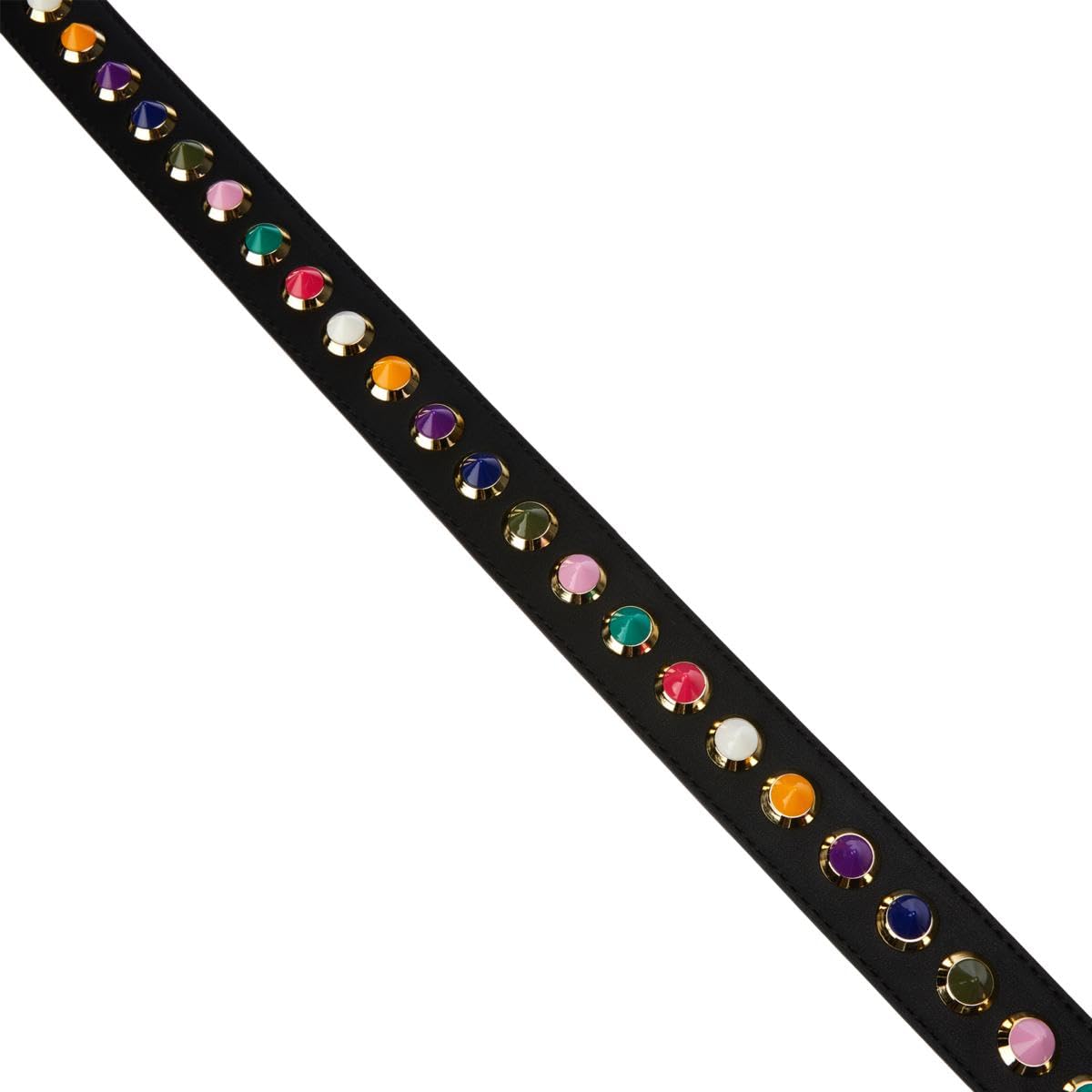 BLOC Studded Shoulder Strap for Crossbody Bags & Purses - Black with Multicolor Studs - Perfect for Everyday Use