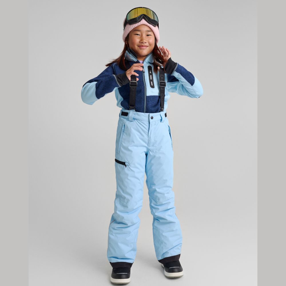 Reima Fleece Jacket for Girls - Laskien Soft Fleece Coat in Jeans Blue - Warm & Cozy Winter Outerwear for Outdoor Play & School Activities
