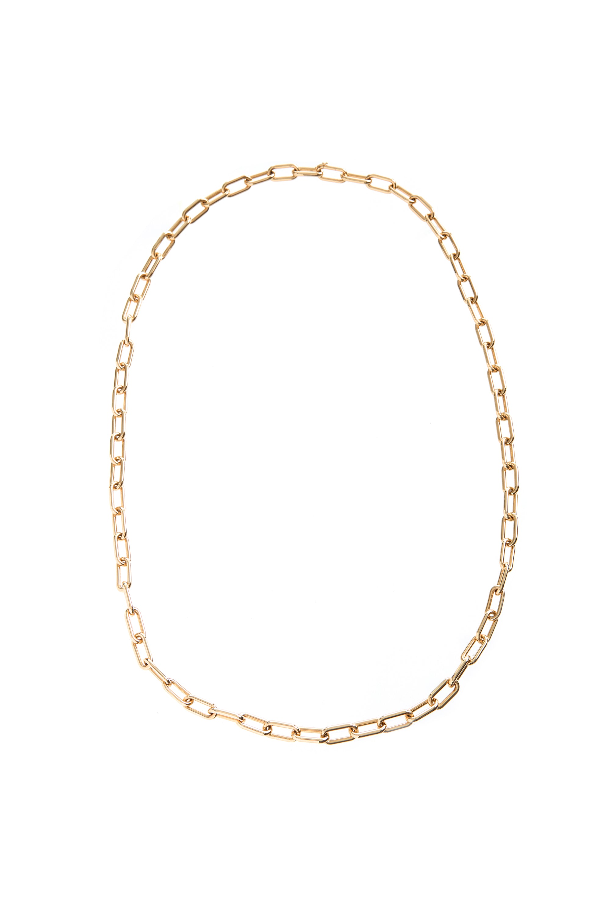 18K Yellow Gold Medium Link Necklace - Dainty Small Link Chain for Women - Perfect for Layering, Everyday Wear & Special Occasions
