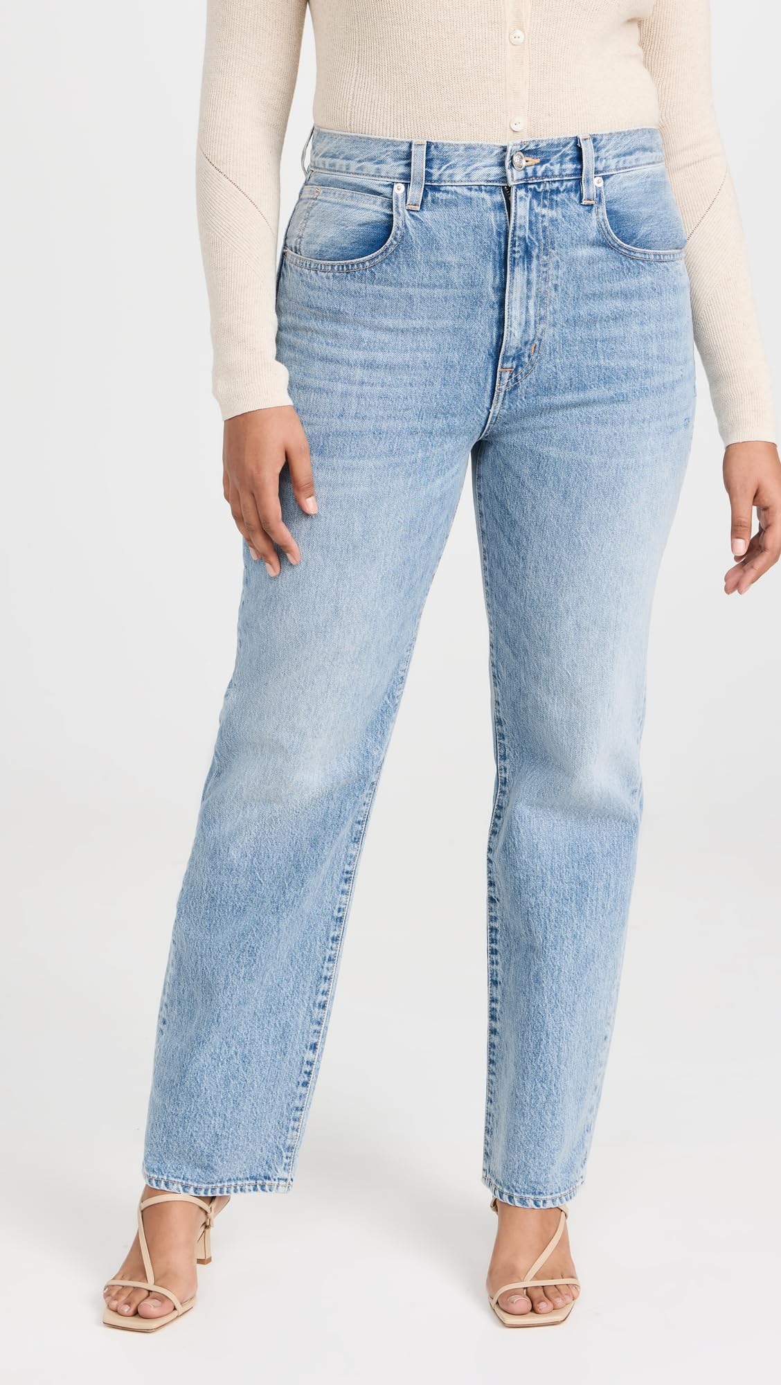 Women's High Waist Skinny Jeans - Classic London Style Denim Pants for Casual & Office Wear