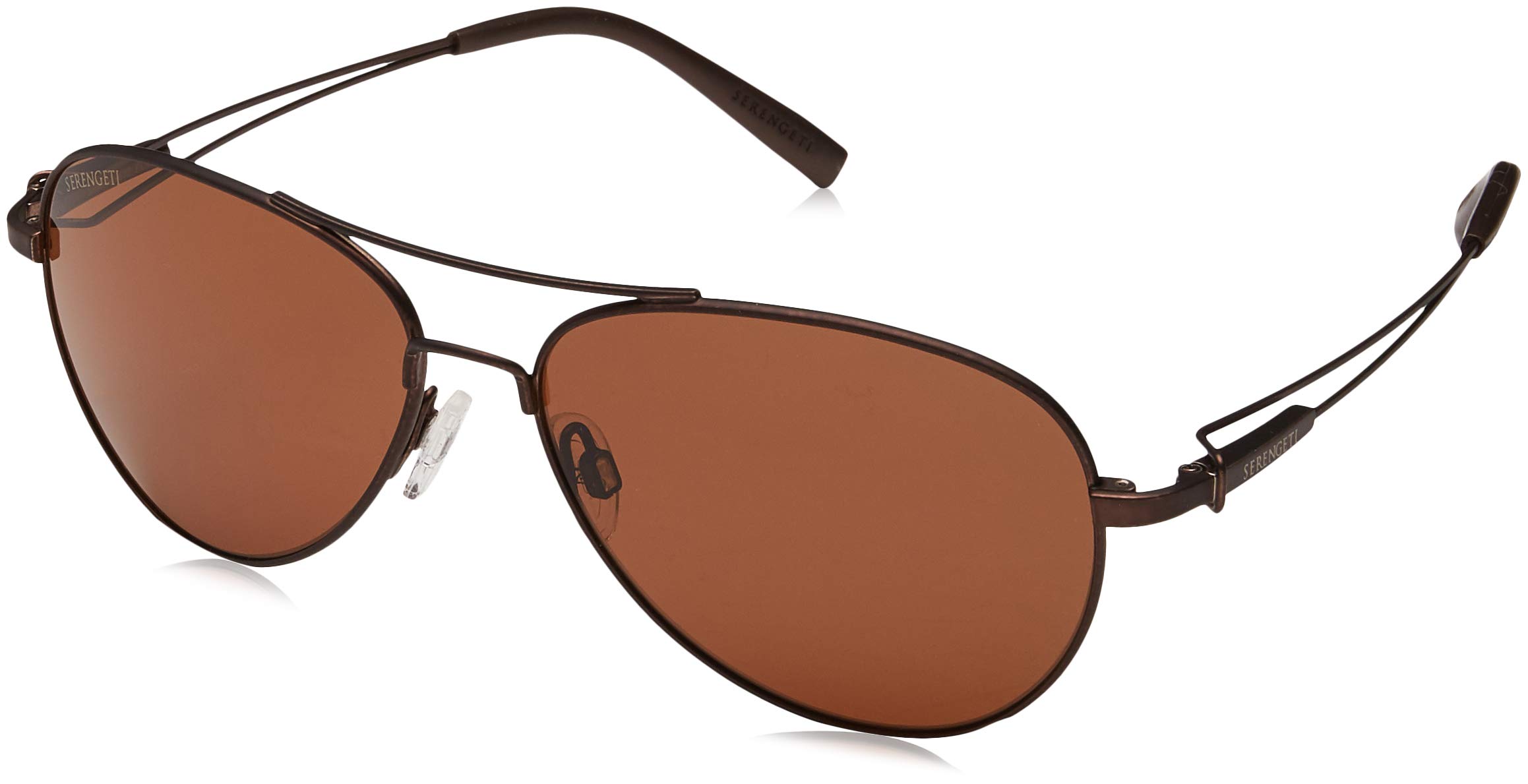Serengeti Brando Polarized Sunglasses for Men & Women - UV Protection Aviator Style - Perfect for Driving, Travel & Outdoor Activities