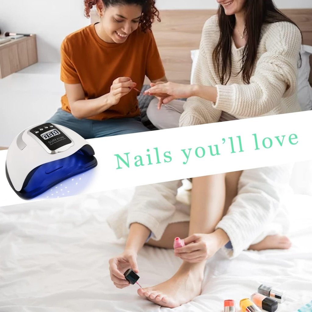 280W X11 MAX UV LED Nail Lamp - Professional Auto Sensor Nail Dryer for Gel Polish & Acrylic Nails - Fast Curing UV Light for Home & Salon Manicure & Pedicure