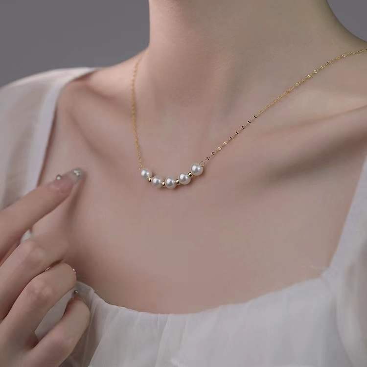 Elegant Freshwater Pearl Choker Necklace for Women | Classic White Pearl Jewelry Gift for Brides, Party & Special Occasions | A8286