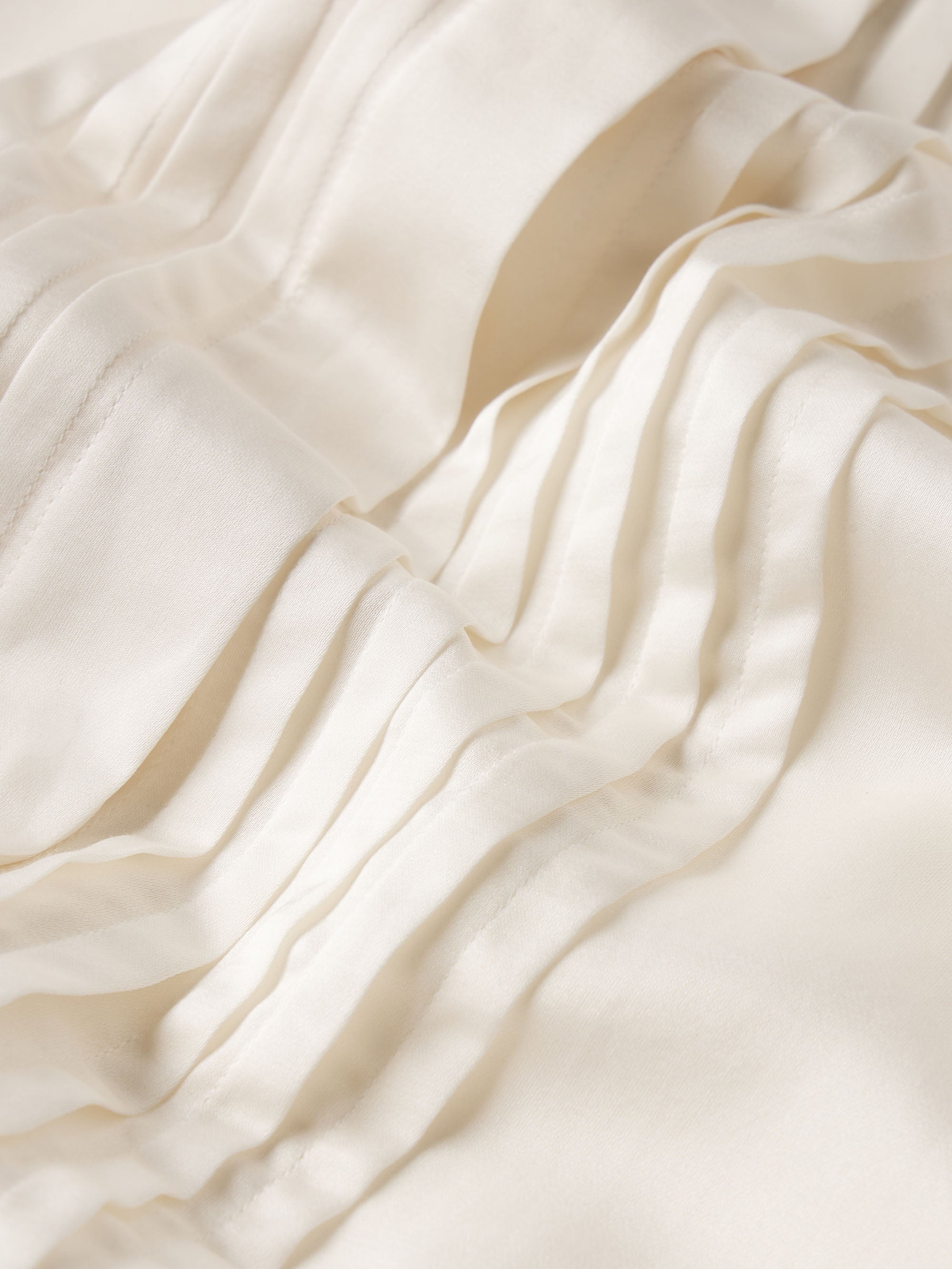 Elegant Tux Blouse in Alabaster White - Perfect for Office Wear, Cocktail Parties & Formal Events
