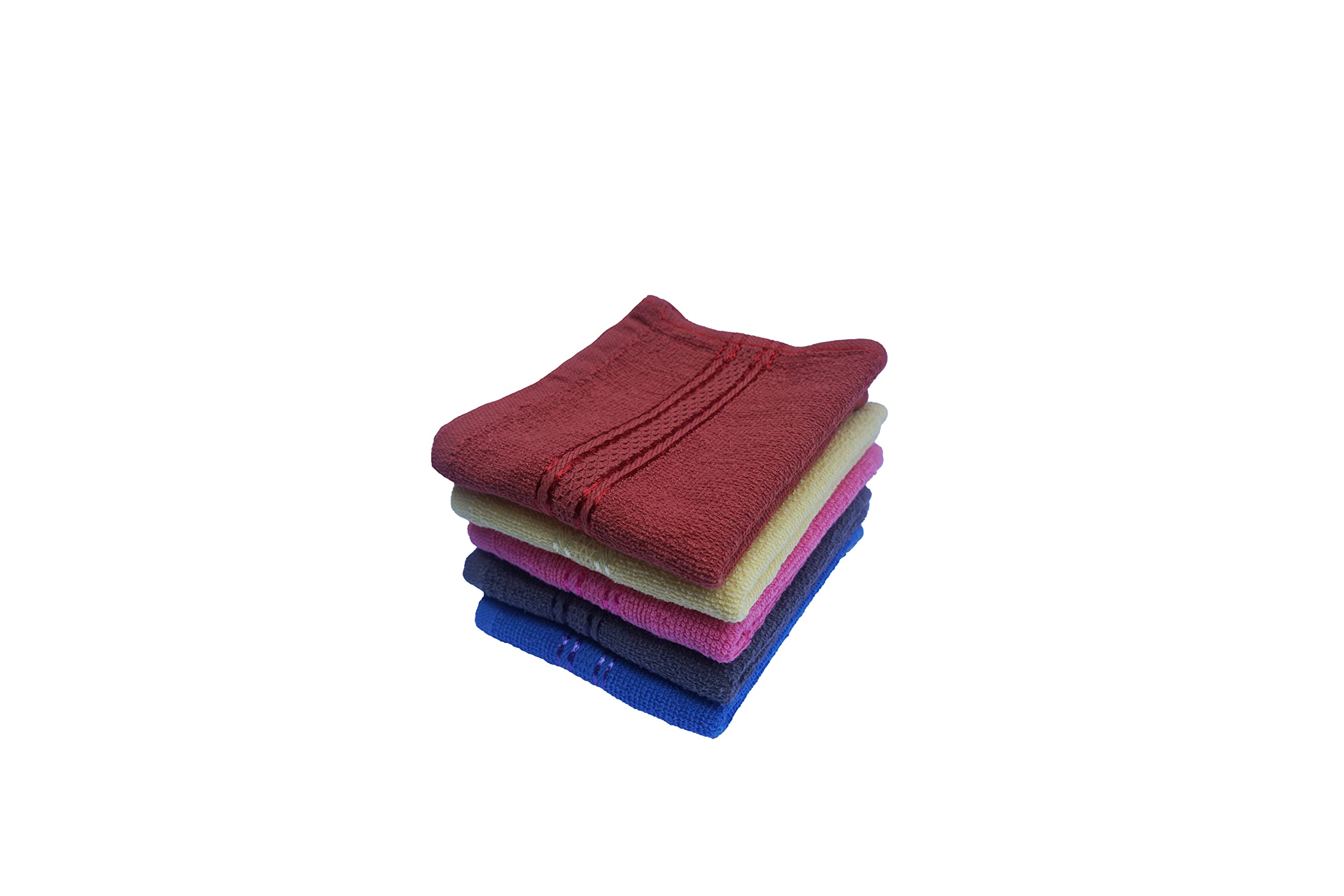 Premium Soft Loom Face Towels for Women & Babies - 10 Pack 10x10 Inch Gentle Washcloths, Handkerchiefs & Small Napkins - Perfect for Skincare, Newborn Care & Daily Use