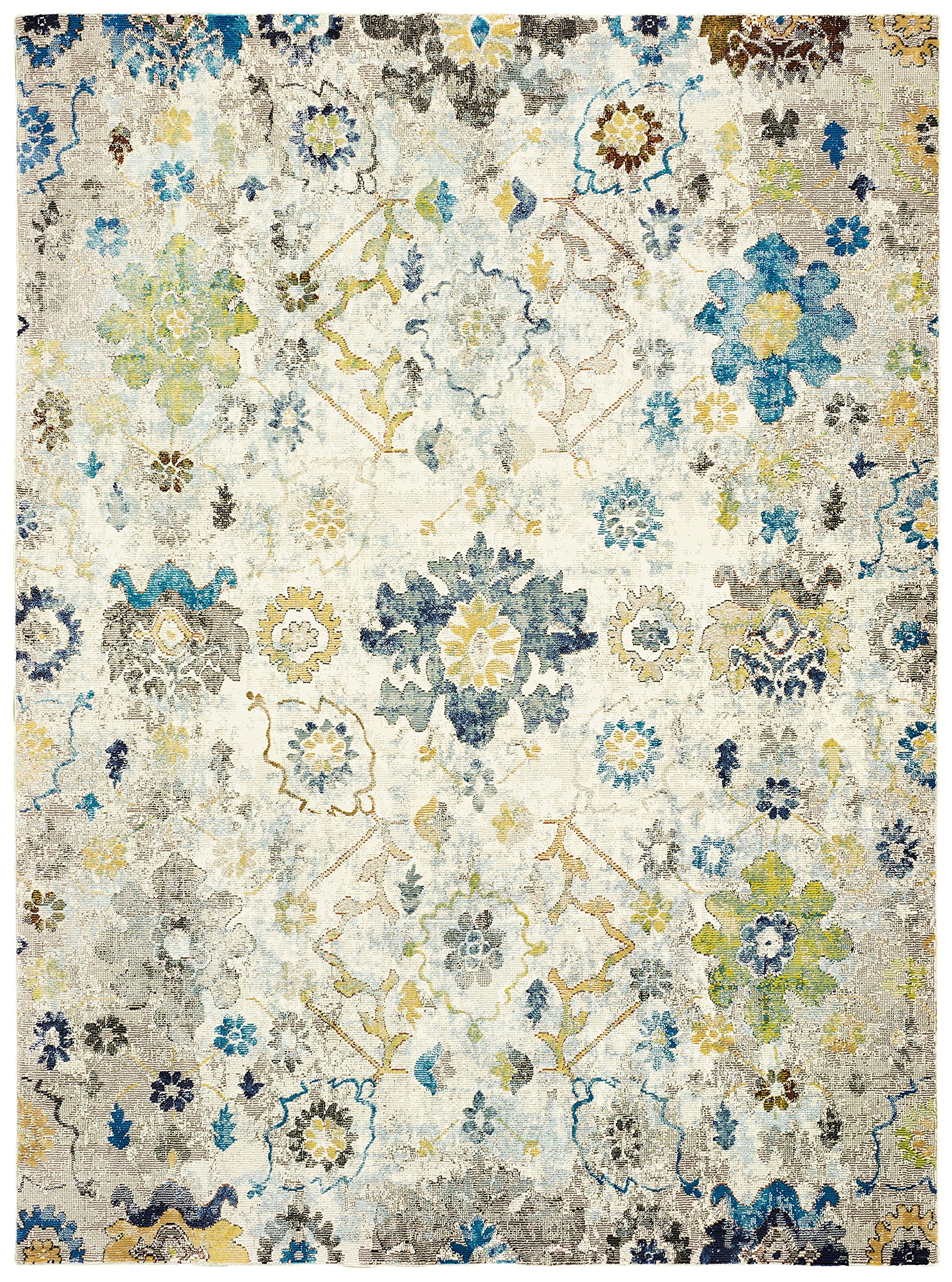LR Home Gala Collection 8' x 10' Beige Multi Area Rug - Perfect for Living Room, Bedroom & Home Decor