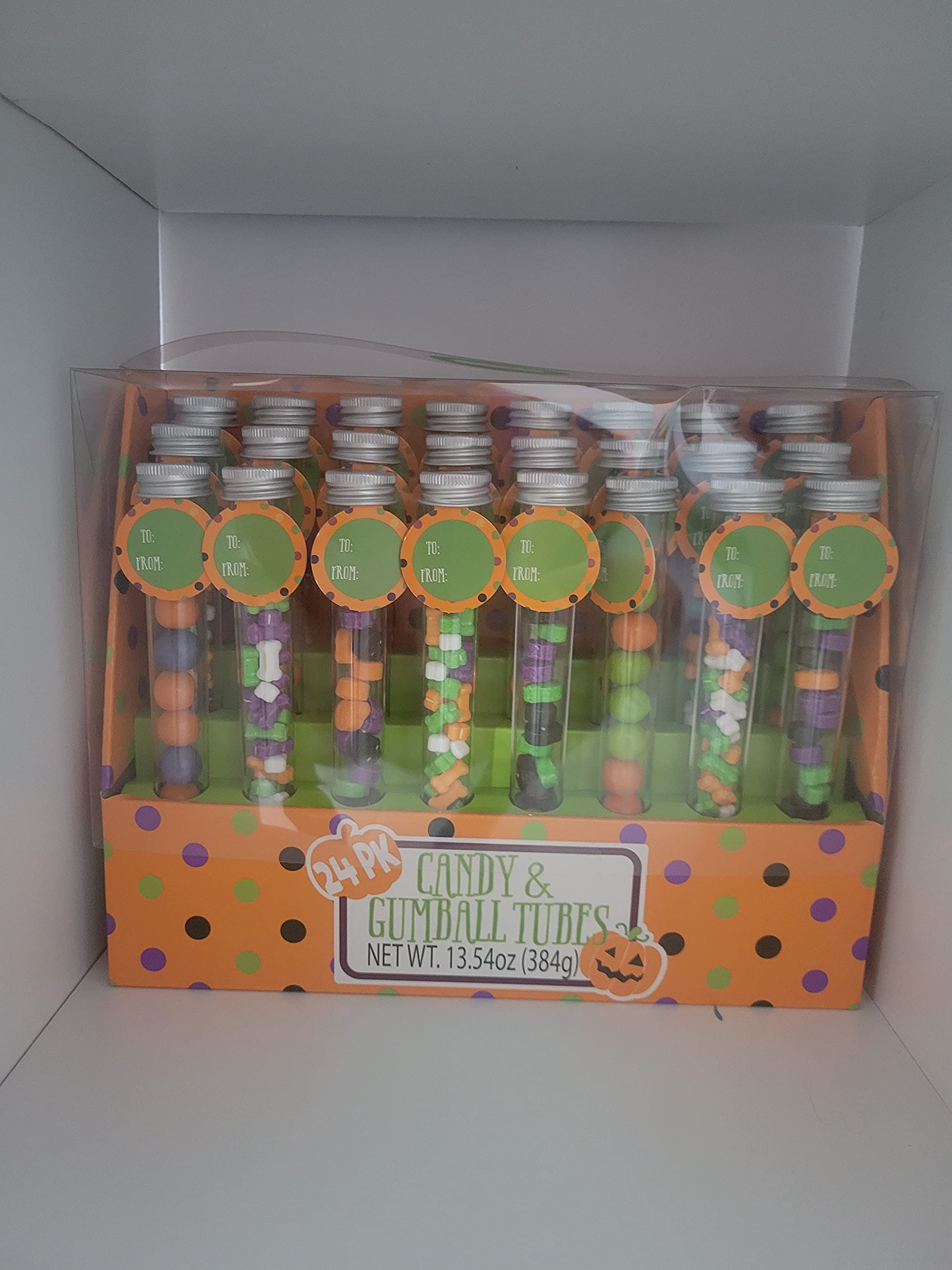 Colorful Candy & Gumball Dispenser Tubes - Bulk Candy Storage for Parties, Events & Vending Machines - Fun Treat Containers for Kids, Home & Office Use