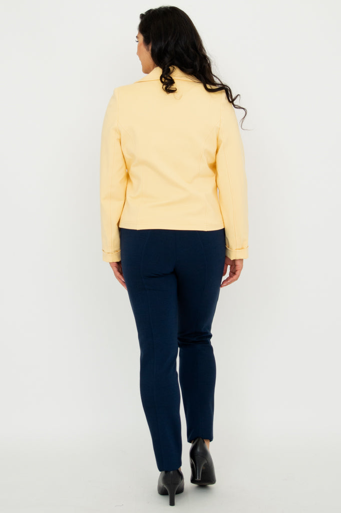 Bryn Jacket - Soft Butter-Colored Modal Coat for Women | Perfect for Fall & Winter Layering