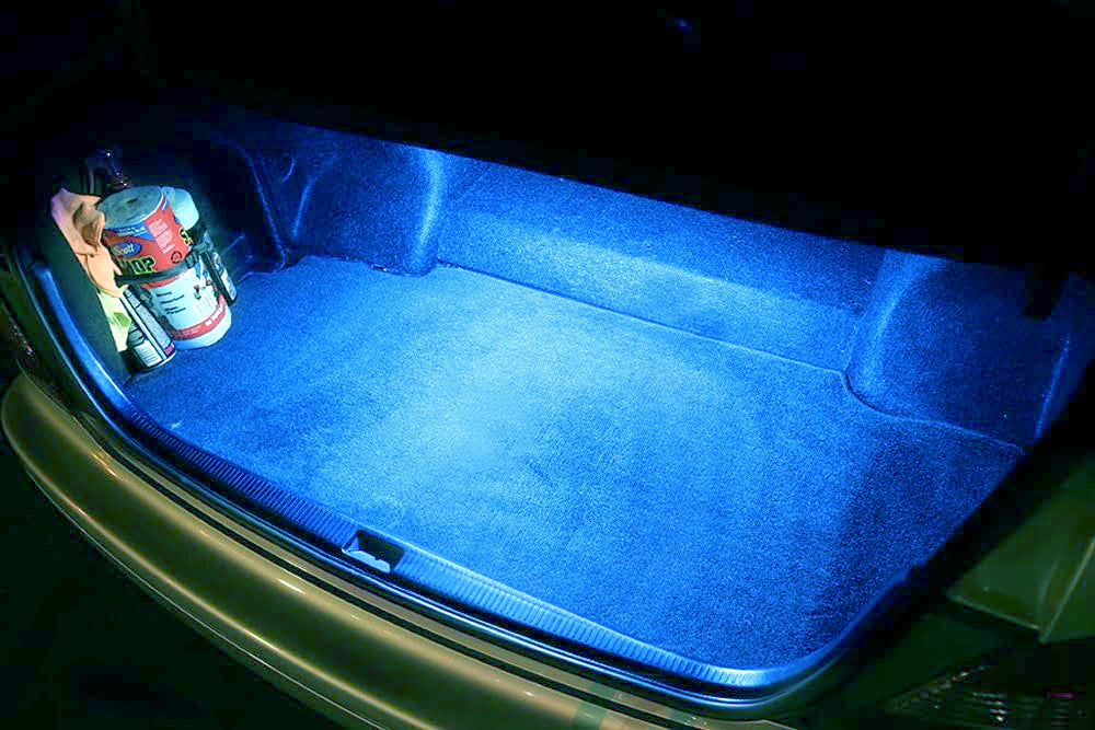 2W High Power Ice Blue LED Trunk Cargo Light for Acura Honda - Bright Interior Lighting for Nighttime Visibility & Car Organization