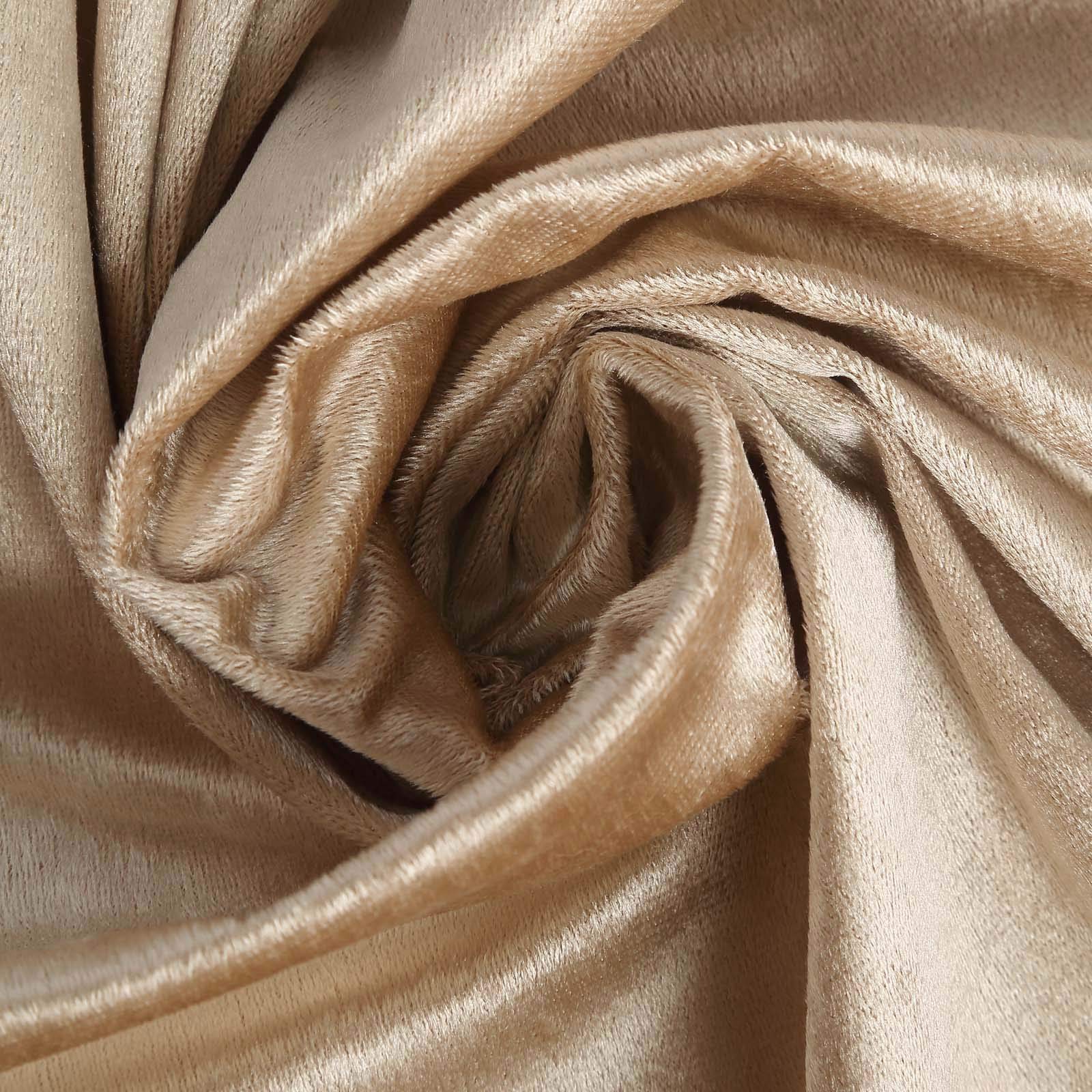 100-Pack Premium Champagne Velvet Napkins 20x20 Inch - Elegant Wedding, Party & Dinner Table Decorations - Luxury Event Linens for Catering, Banquets & Special Occasions