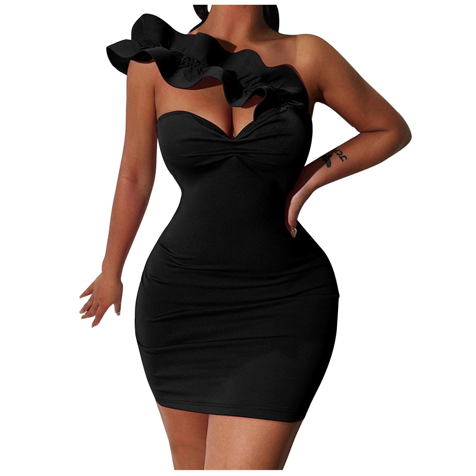 Sexy Women's Fall & Summer Midi Dress - Slim Fit Basic Vacation Dress for Ladies | Perfect for Beach Getaways, Date Nights & Summer Parties