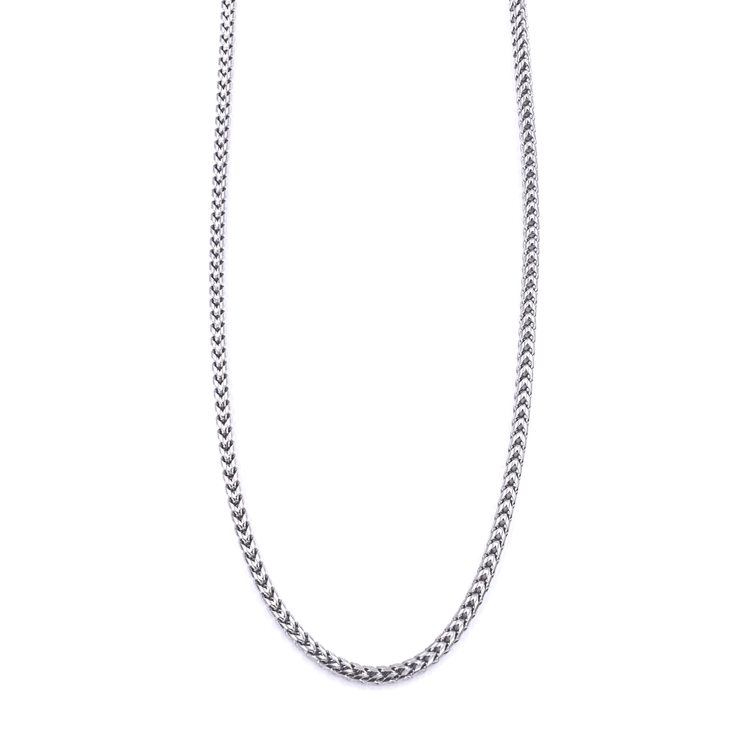Ashley Gold Stainless Steel Wheat Chain Link Necklace for Men - Durable & Stylish Jewelry for Everyday Wear, Date Nights & Special Occasions