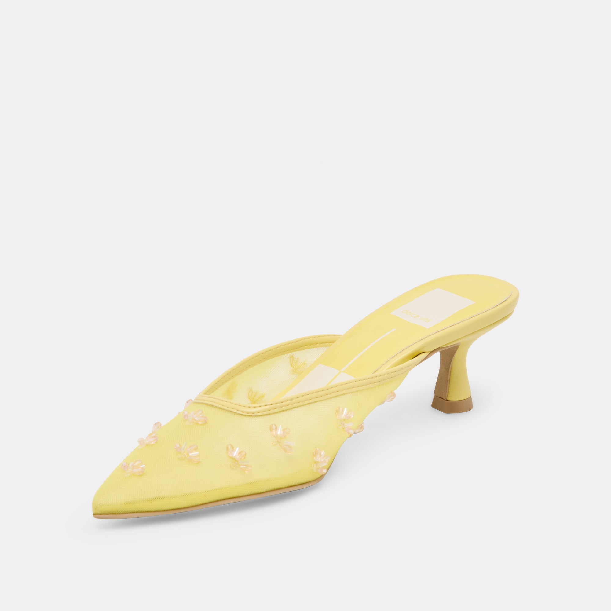 CLARA Women's High Heels - Lemon Mesh Design for Comfort & Style | Perfect for Parties, Weddings & Evening Events