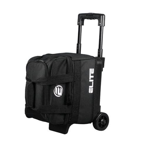ELITE Basic Single Roller Black Bowling Bag - Lightweight & Durable for Travel & League Play