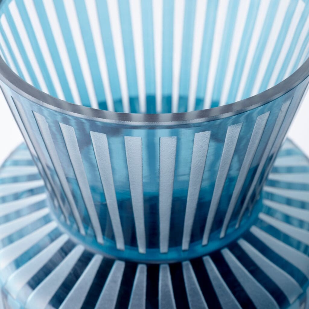 Cyan Design 10874 Small Black Lined Up Vase - Elegant Home Decor for Centerpieces, Wedding Decor & Modern Interior Styling