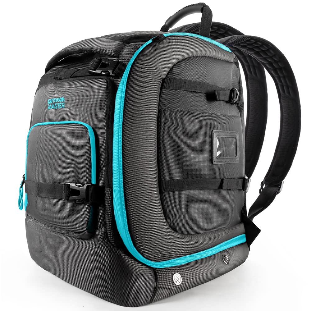 OutdoorMaster 65L Waterproof Ski Boot Bag with Air Cushion for Travel & Snowboarding