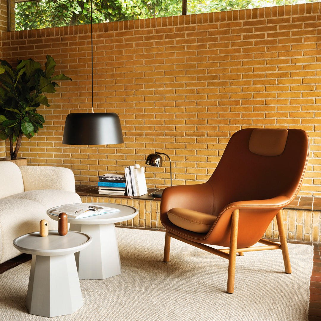 Modern Drape High Lounge Chair with Headrest & Wooden Legs - Perfect for Living Room, Patio, or Office Relaxation