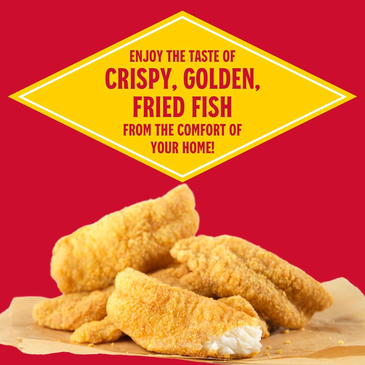 Louisiana Fish Fry Seasoned Fish Fry Seafood Breading Mix - 2.88 lbs (Pack of 6) | Perfect for Fish, Shrimp, Oysters, Vegetables | Crispy Southern-Style Coating for Frying, Baking & Grilling | Great for Family Dinners, BBQs & Seafood Feasts