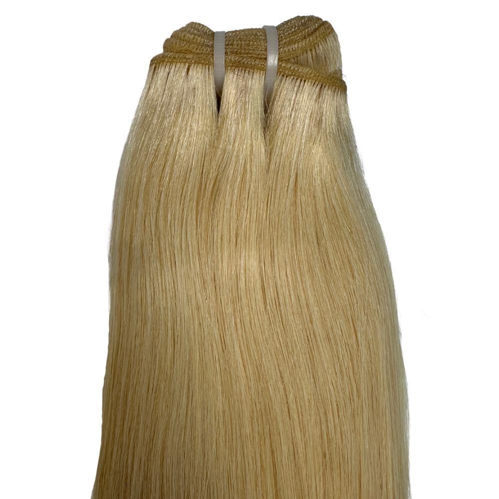 100% Human Raw Blonde Straight Hair Bundles for Extensions & Weaves | Natural Virgin Hair for Sew-Ins, Wigs & Ponytails | Perfect for Styling, Volume & Length