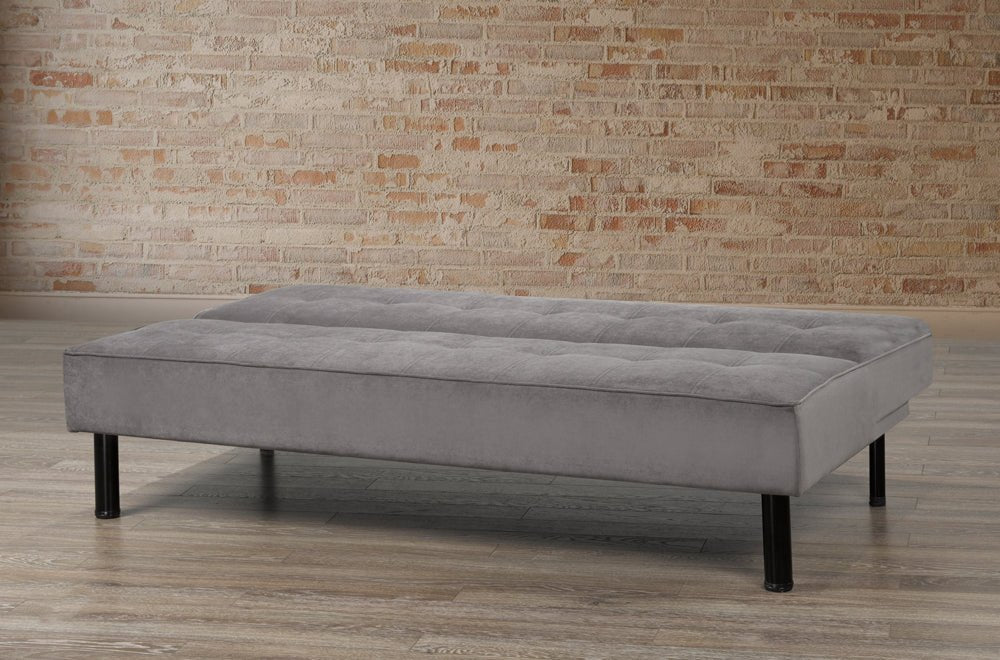 Premium Canadian Slate Velvet Fabric Convertible Sofa Bed - Modern Sleeper Sofa for Small Spaces, Guest Rooms & Apartments | Comfortable & Space-Saving Furniture Solution