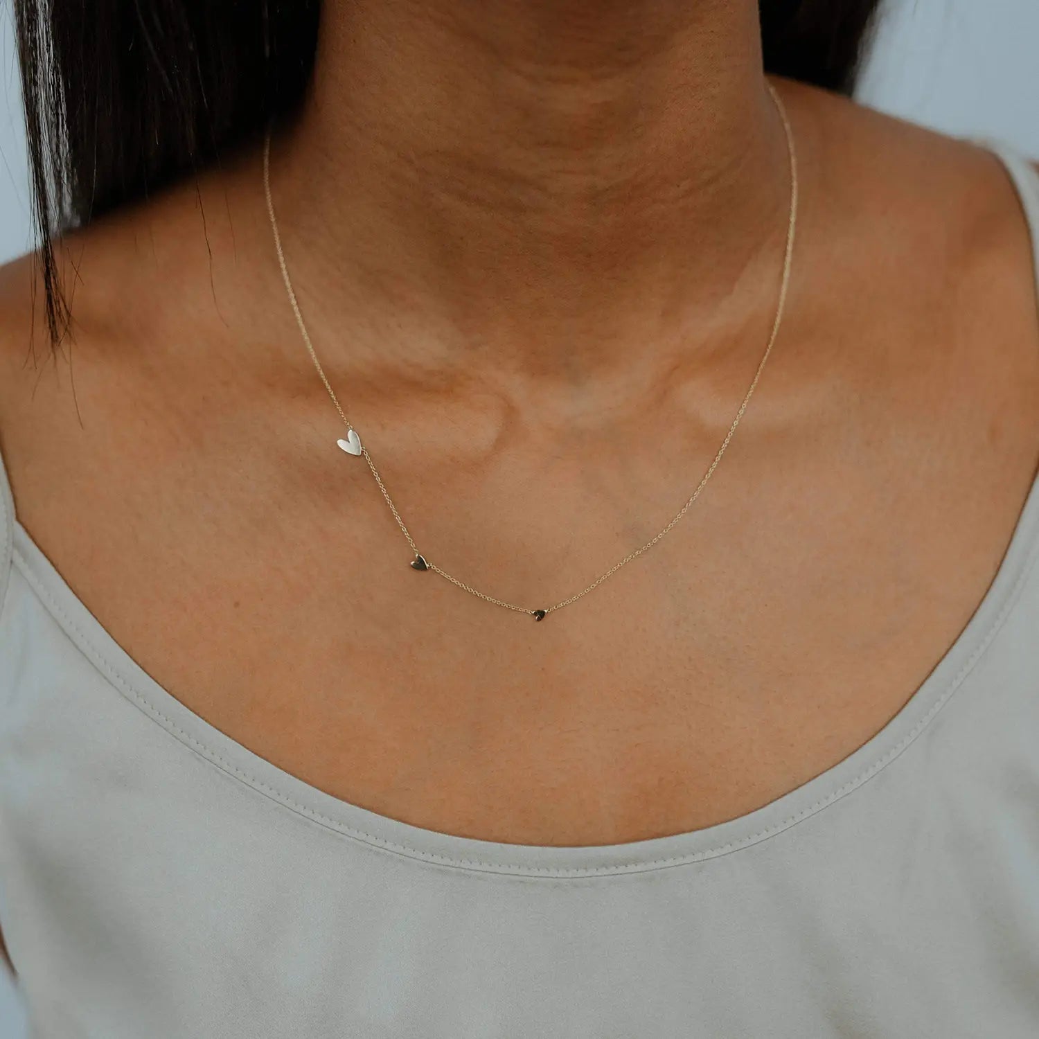 14K Yellow Gold Heart Necklace for Women - Elegant Everyday Love Jewelry Gift for Her, Perfect for Anniversaries, Valentine's Day & Romantic Occasions