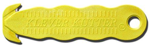Klever Kutter Box Cutter - 100 Pack Bulk Utility Knives for Shipping, Warehouse, Crafting & Home Use | Sharp Replaceable Blades for Cardboard, Packaging & DIY Projects