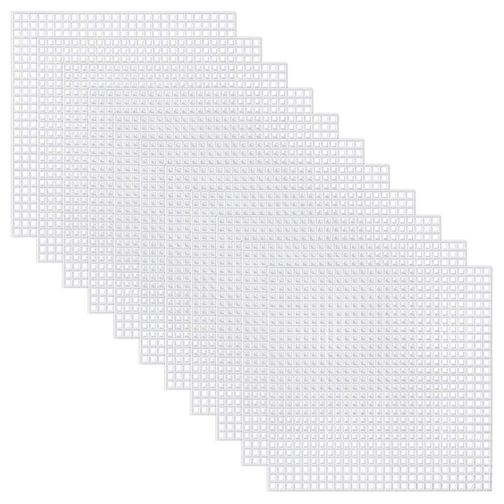 ibasenice Plastic Canvas Sheets Kit - 30PCS Mesh Plastic Canvas for Embroidery, Acrylic Yarn Crafting, Crochet Projects - Perfect for DIY Home Decor, Wall Art & Handmade Gifts