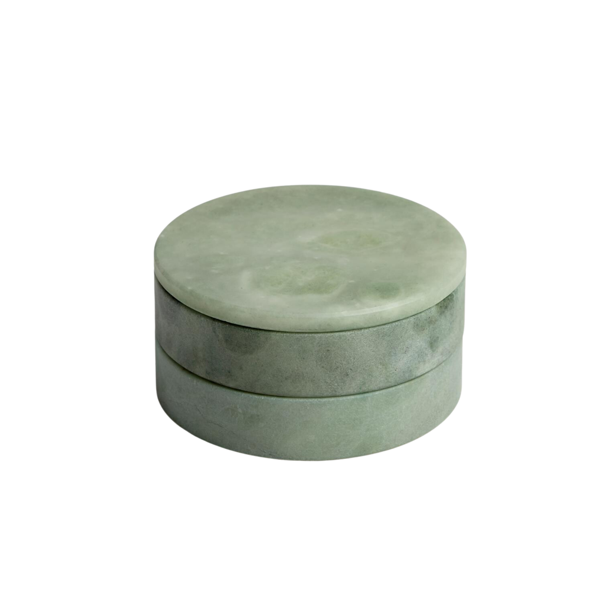 Alabaster Swivel Jewelry Box with Mirror - Elegant Storage for Rings, Necklaces & Earrings - Perfect for Dresser, Vanity or Travel Organizer