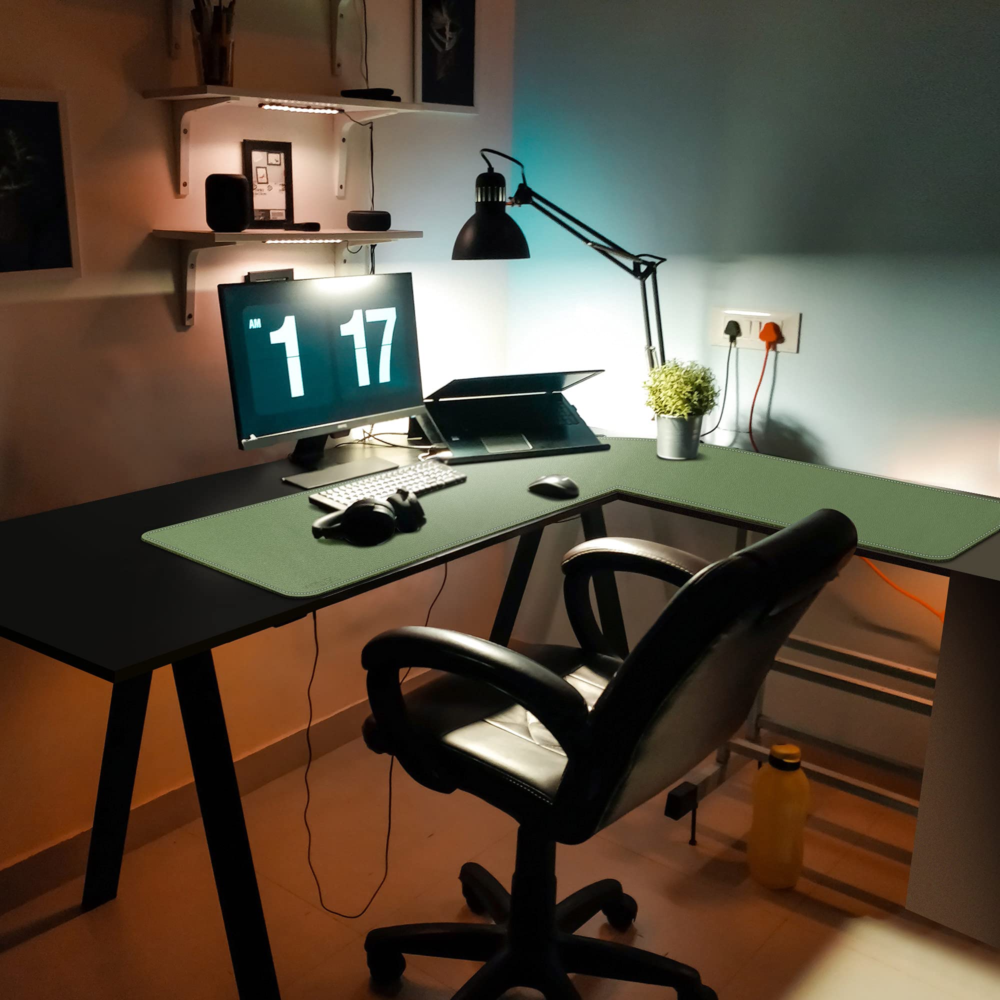 Premium L-Shaped Desk Mat - 46
