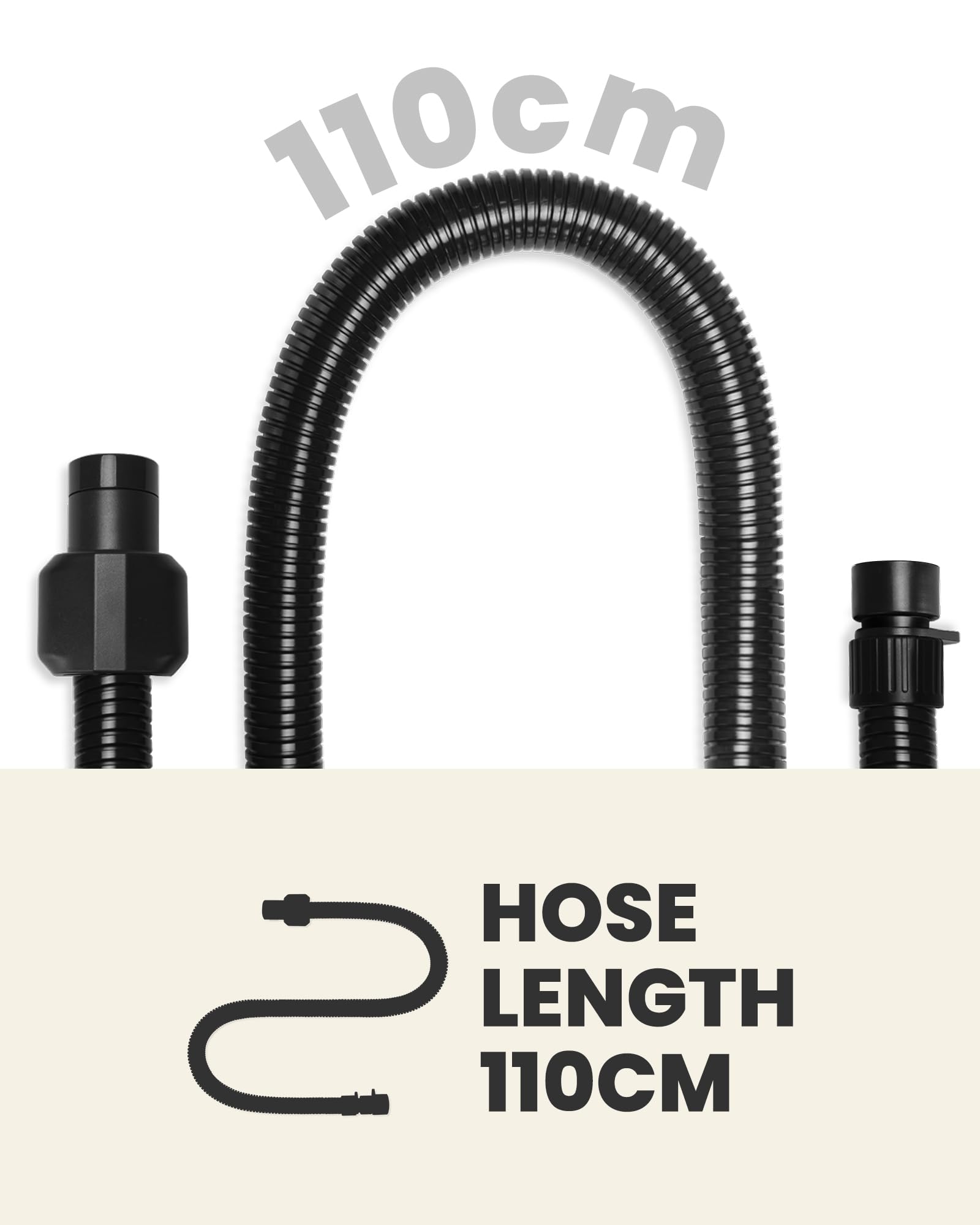 OutdoorMaster Electric SUP Pump Adapter & Air Hose Kit with 7 Nozzles - High Pressure Inflator for Inflatable Paddle Boards, Boats, Tents & Swimming Pools - Perfect for Beach, Lake & Outdoor Water Activities