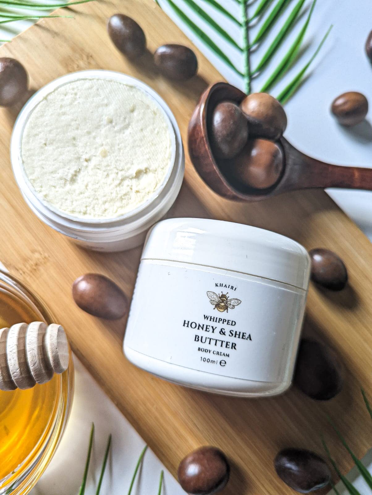 Organic Whipped Honey & Shea Butter Body Cream - Ultra Hydrating Moisturizer for Dry Skin | Natural Skincare for Face, Hands & Body | Perfect for Daily Use & Nighttime Routine