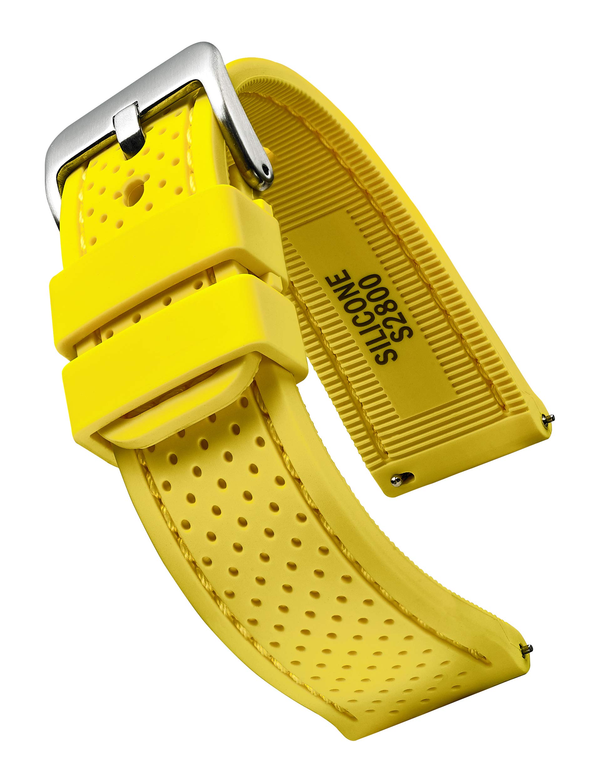 Premium Soft Silicone Adjustable Watch Band for Women & Men - Waterproof Quick Release Rubber Strap Compatible with Smartwatches & Regular Watches - Ideal for Sports, Swimming, Workouts & Everyday Wear
