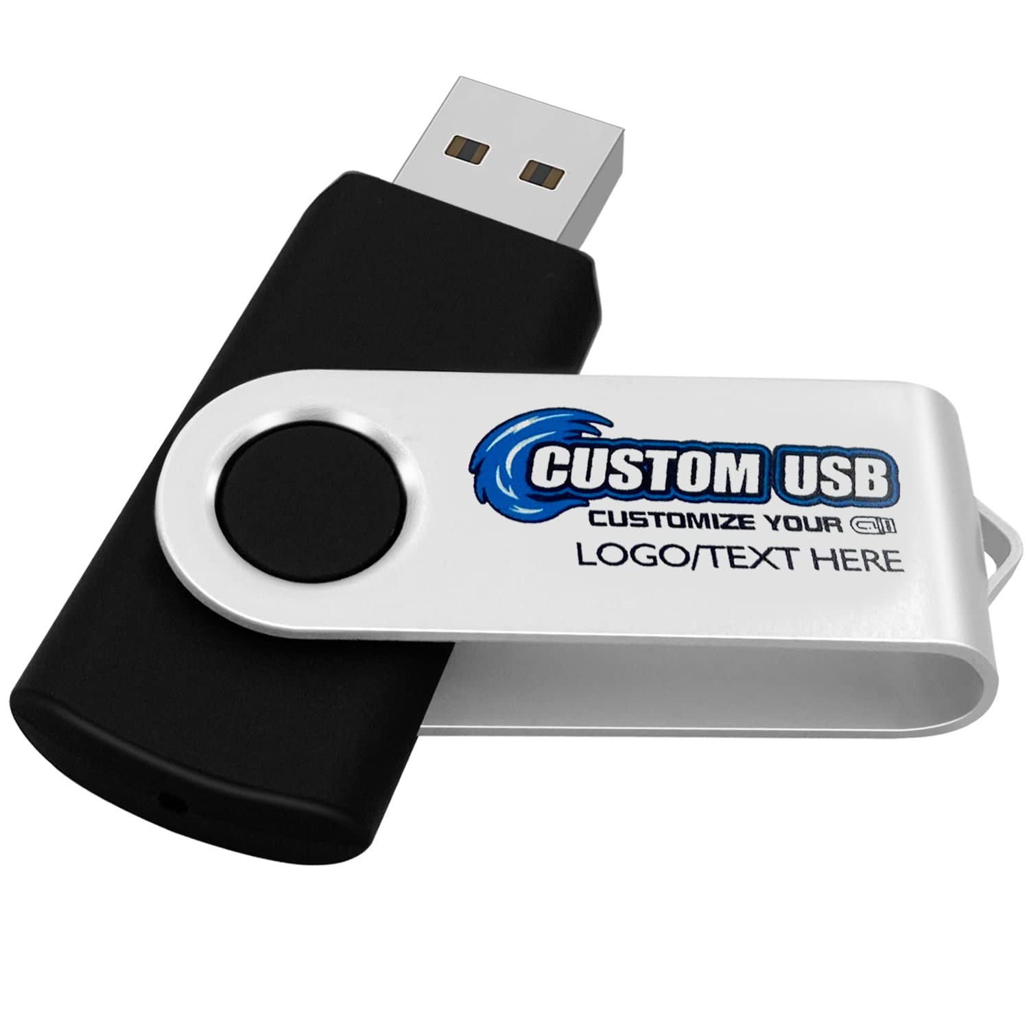 Custom USB Flash Drives 2GB 100 Pack - Personalized Bulk USB 2.0 Thumb Drives with Mixed Colors - Ideal for Promotional Gifts, Business Events & School Projects