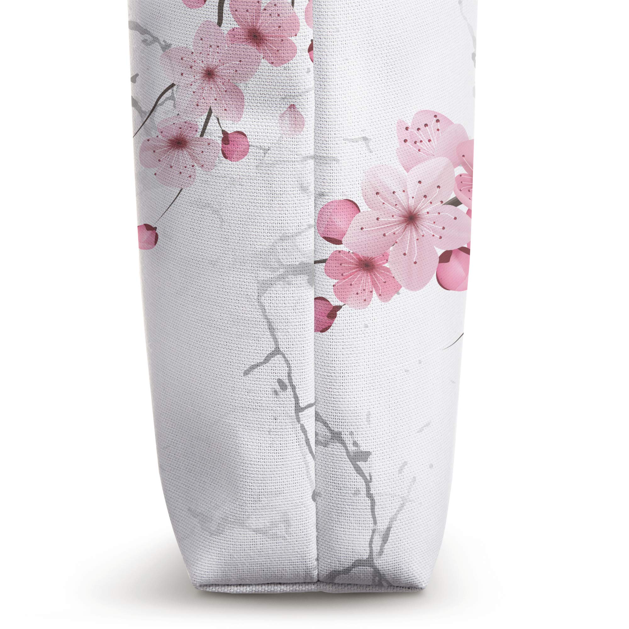 Japanese Cherry Blossom Tote Bag - Sakura Floral Print Pink Gift for Women | Perfect for Spring Outfits, Picnics & Travel Accessories