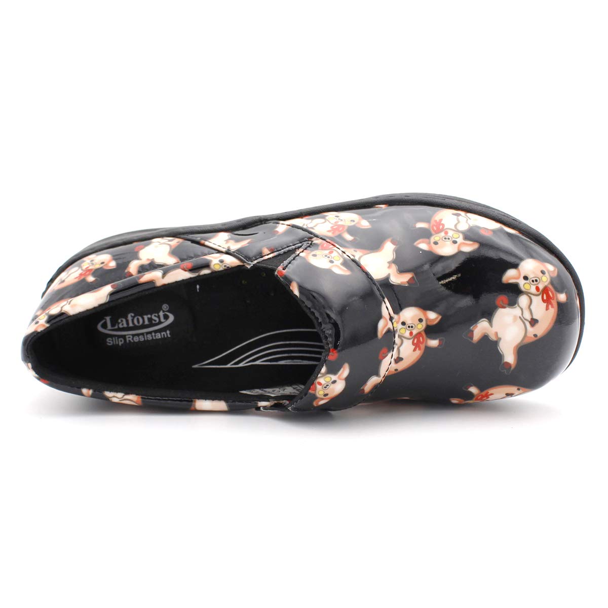Laforst Women's Rachel Slip-Resistant Nursing & Waitress Shoes - Comfortable Manmade Upper Clogs for Healthcare & Food Service Professionals
