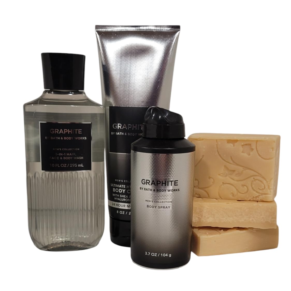 Premium Men's Bath & Body Gift Set - 3-in-1 Hair Face Body Wash, Moisturizing Cream & Refreshing Spray with Rosebud Ranch Goat Milk Soap Sample - Perfect for Gifts, Travel & Self-Care Routine