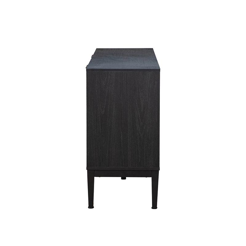 Mila 55 Inch Wide 4 Door Sideboard with Storage - Modern Buffet Cabinet for Dining Room, Living Room & Entryway Organization