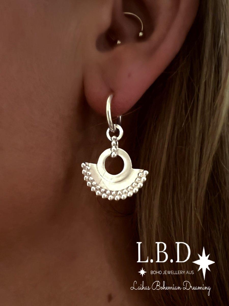 Laihas Prestige Queen Cleopatra Bohemian Hoop Earrings - Vintage Gold Jewelry for Women | Perfect for Boho Chic Outfits, Parties & Special Occasions