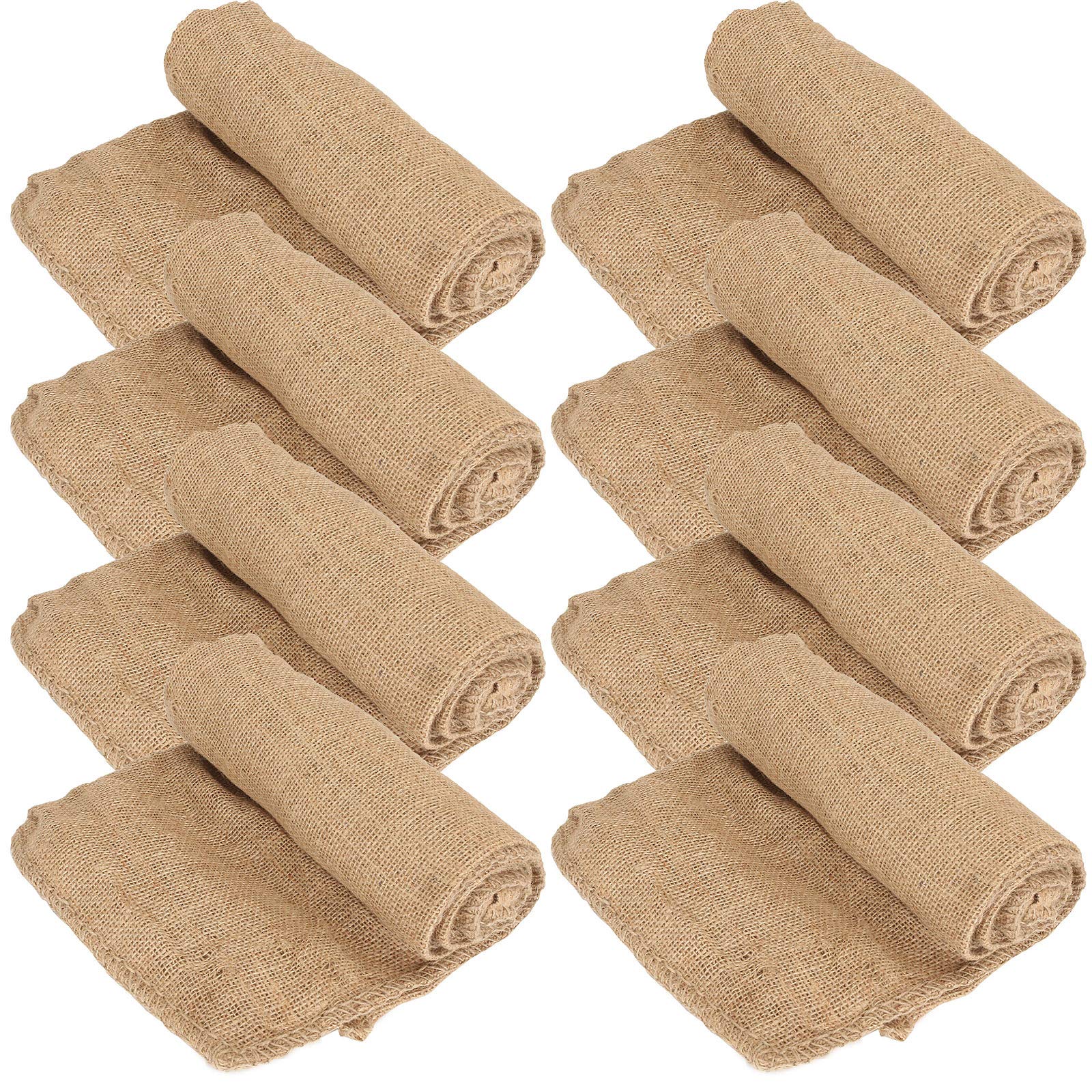 Acrux7 24x39 Inch Burlap Bags - 8 Pack Natural Jute Sack Race Bags, Reusable Potato Planting Bags for Gardening, Storage & Outdoor Party Games - Perfect for Potato Growing, Grain Storage & Kids' Sack Race Competitions