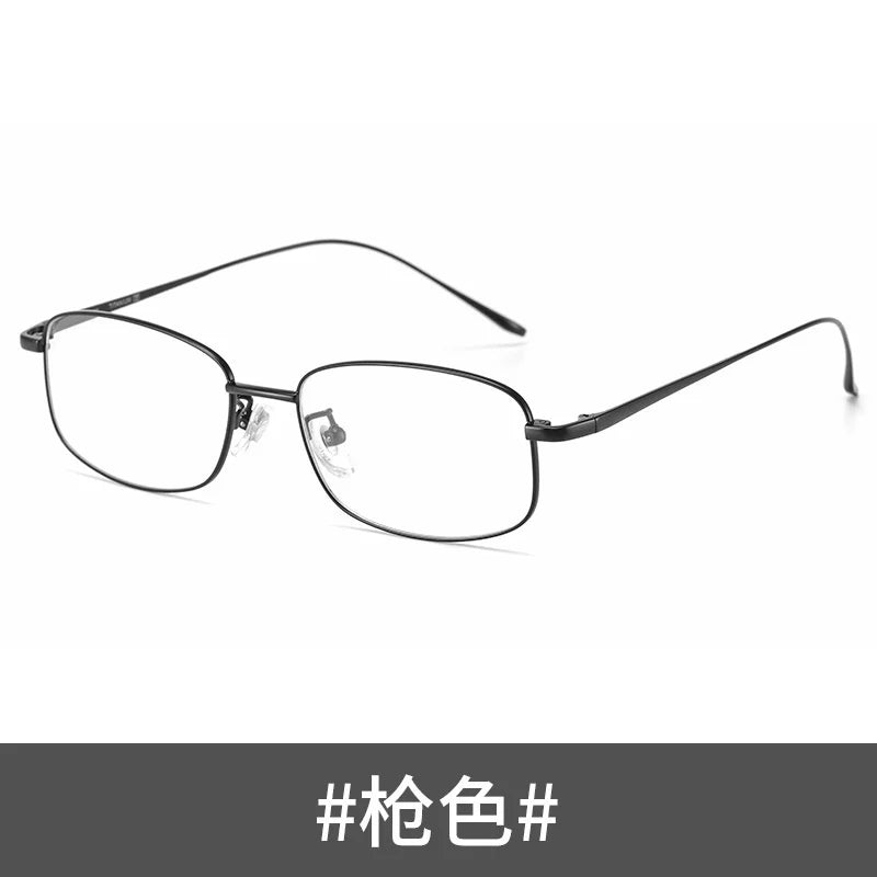 Brightzone Women's Full Rim Oval Square Titanium Eyeglasses Frame 78027 - Lightweight & Durable Eyewear for Work, Reading & Fashion